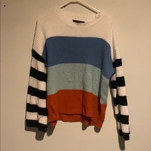 Color block sweater
